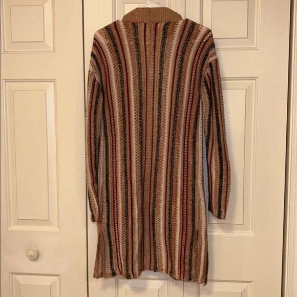 Carolyn Taylor Colorful Striped Open front Cardigan - Picture 4 of 5